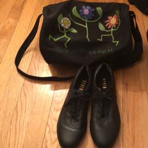 Tap shoes + Dance bag